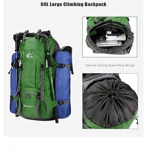 60L Waterproof Lightweight Hiking Backpack